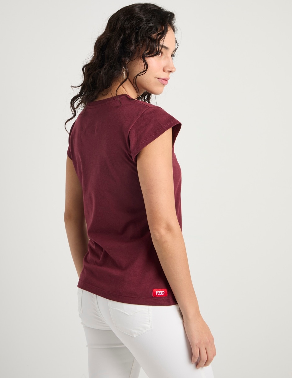 Playera manga corta Oggi cuello redondo para mujer