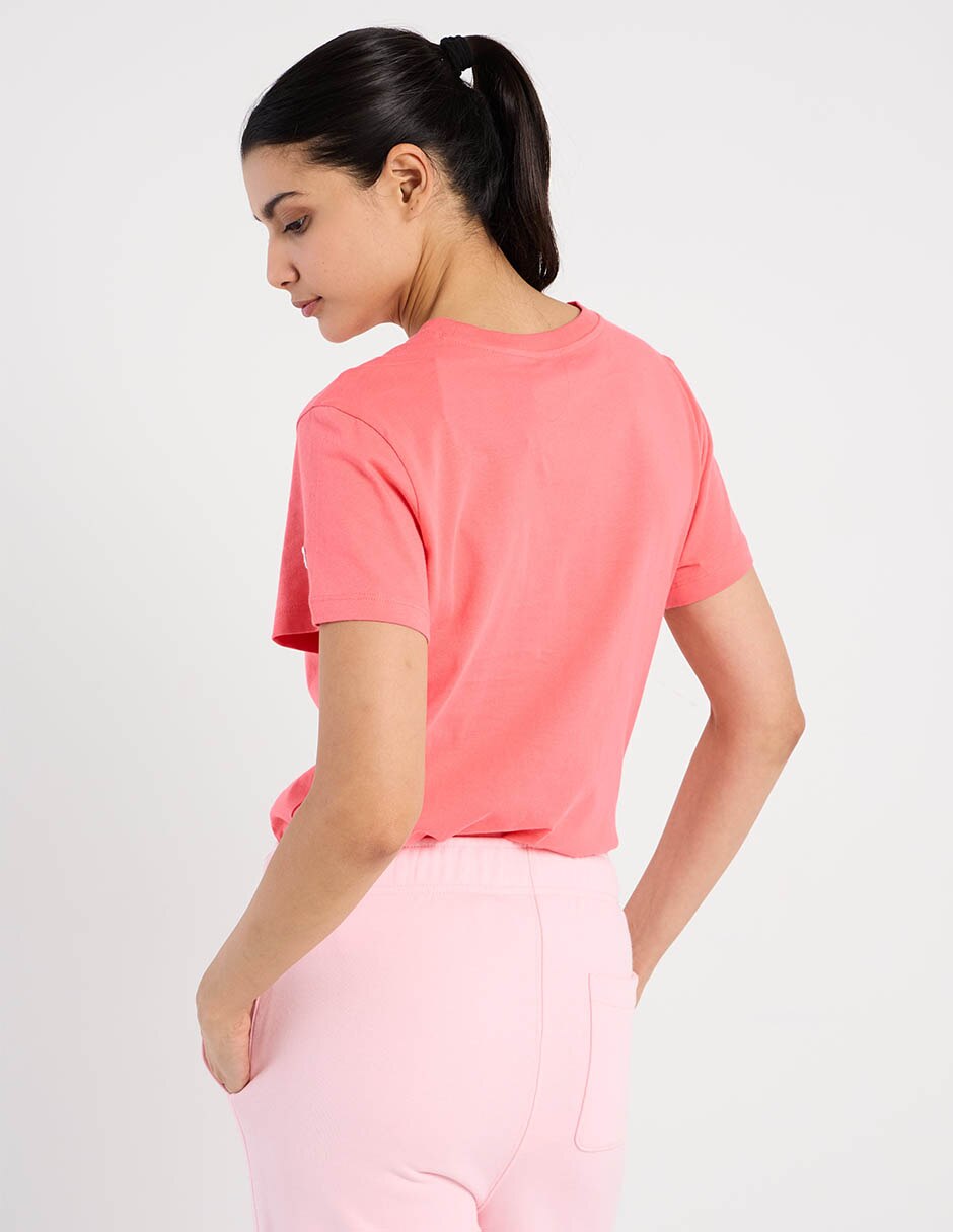 Playera manga al codo cuello redondo mujer 2
