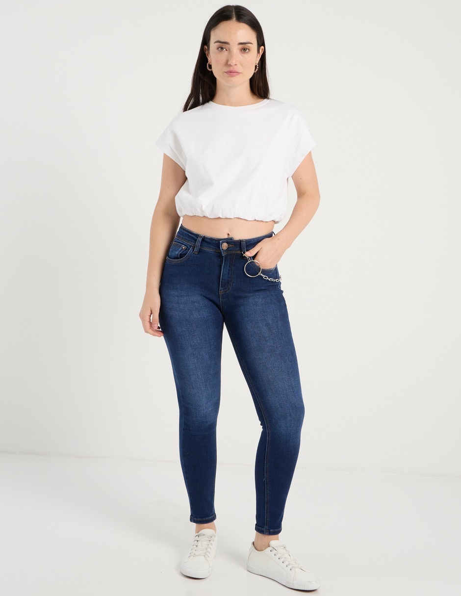 Jeans skinny cintura media Nyd para mujer