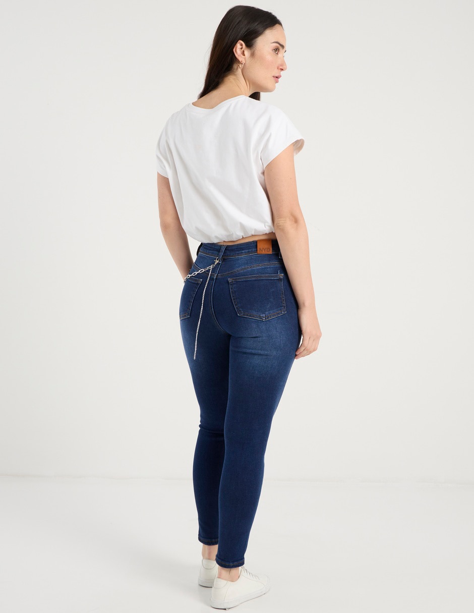 Jeans skinny cintura media Nyd para mujer