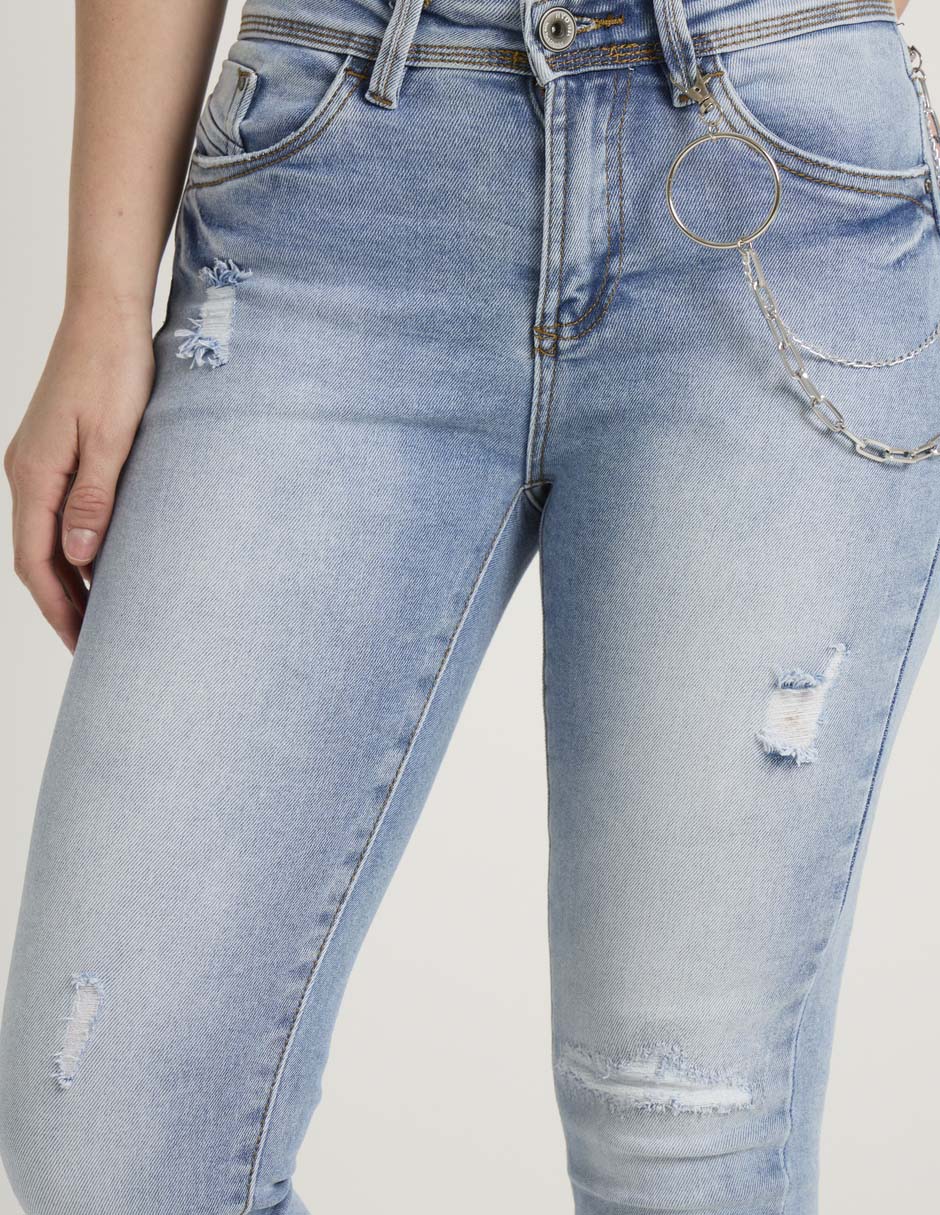 Jeans skinny cintura baja Nyd para mujer