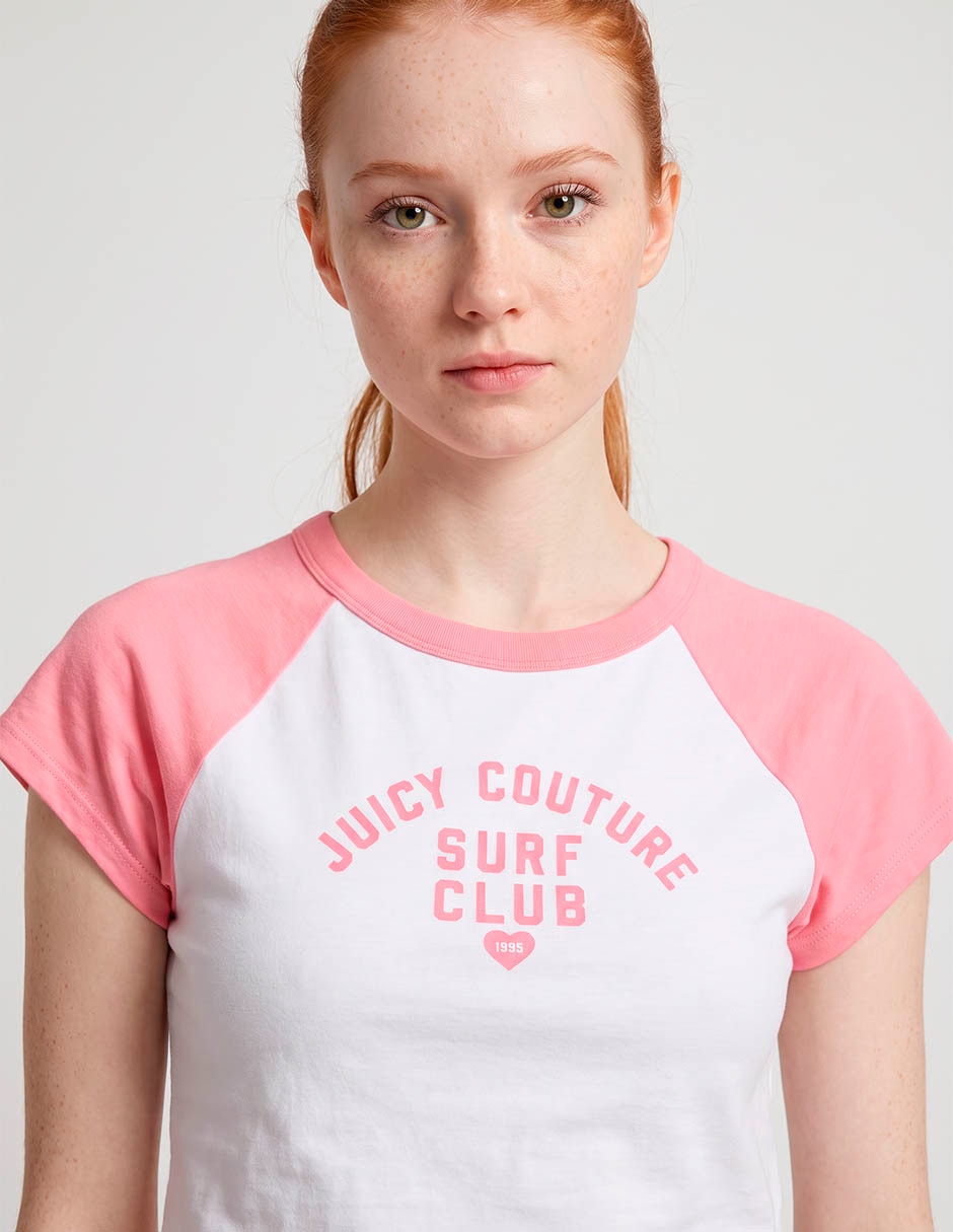 Playera manga corta jucy couture cuello redondo para mujer 4