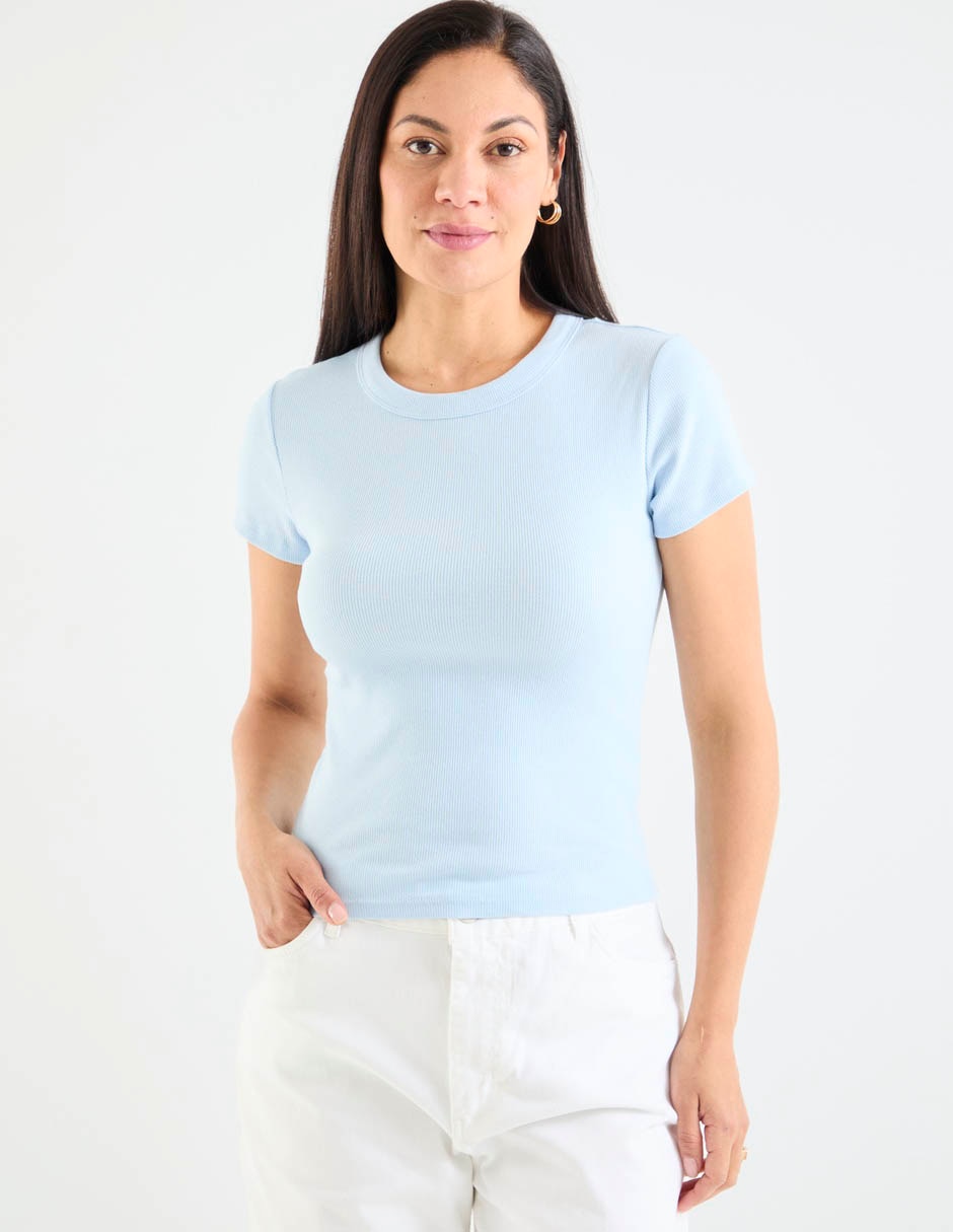 Playera manga corta Old Navy cuello redondo para mujer