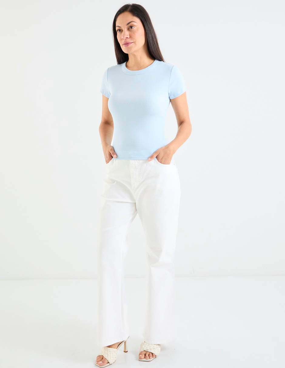 Playera manga corta Old Navy cuello redondo para mujer