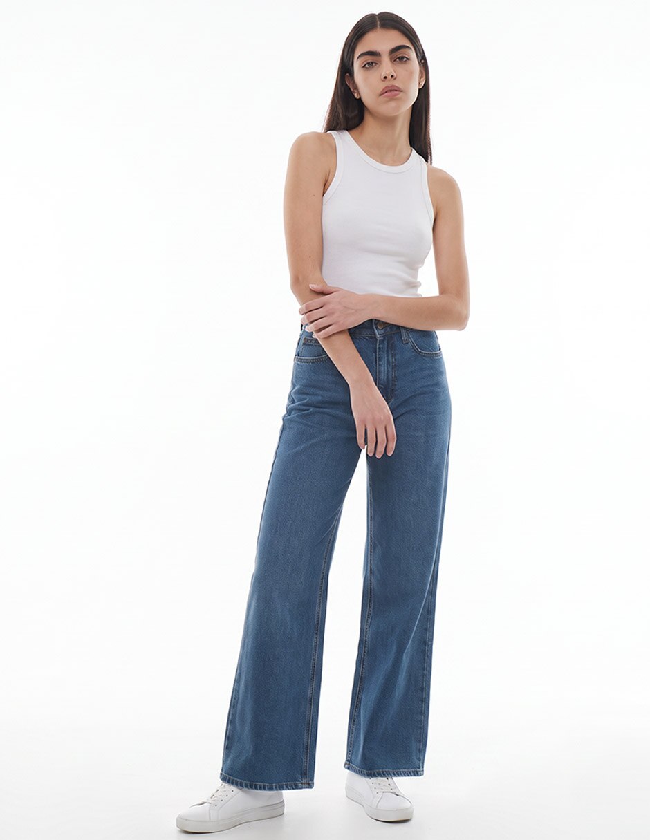Jeans straight para mujer 3