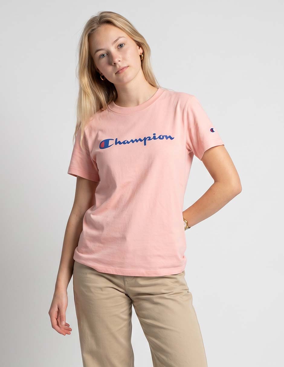 Playera manga corta Champion cuello redondo para mujer