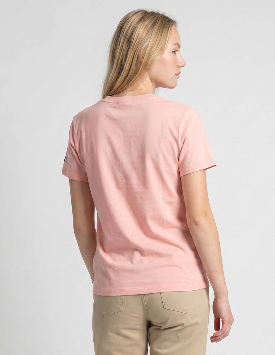 Playera manga corta Champion cuello redondo para mujer