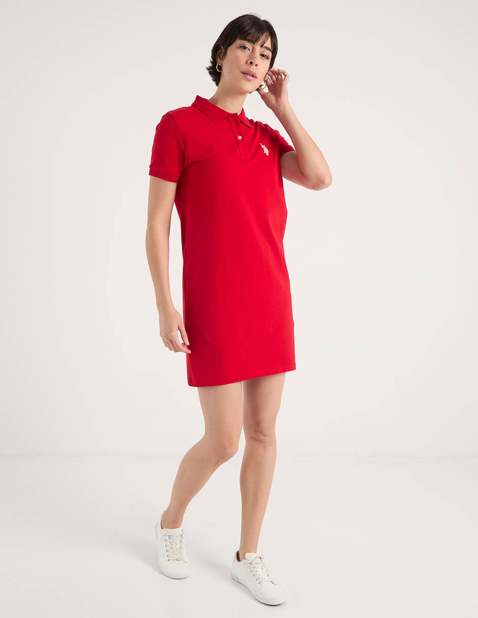 Vestido corto casual Us Polo para mujer
