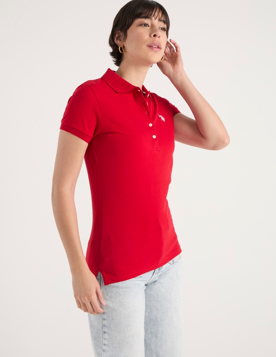 Playera tipo polo para mujer 5