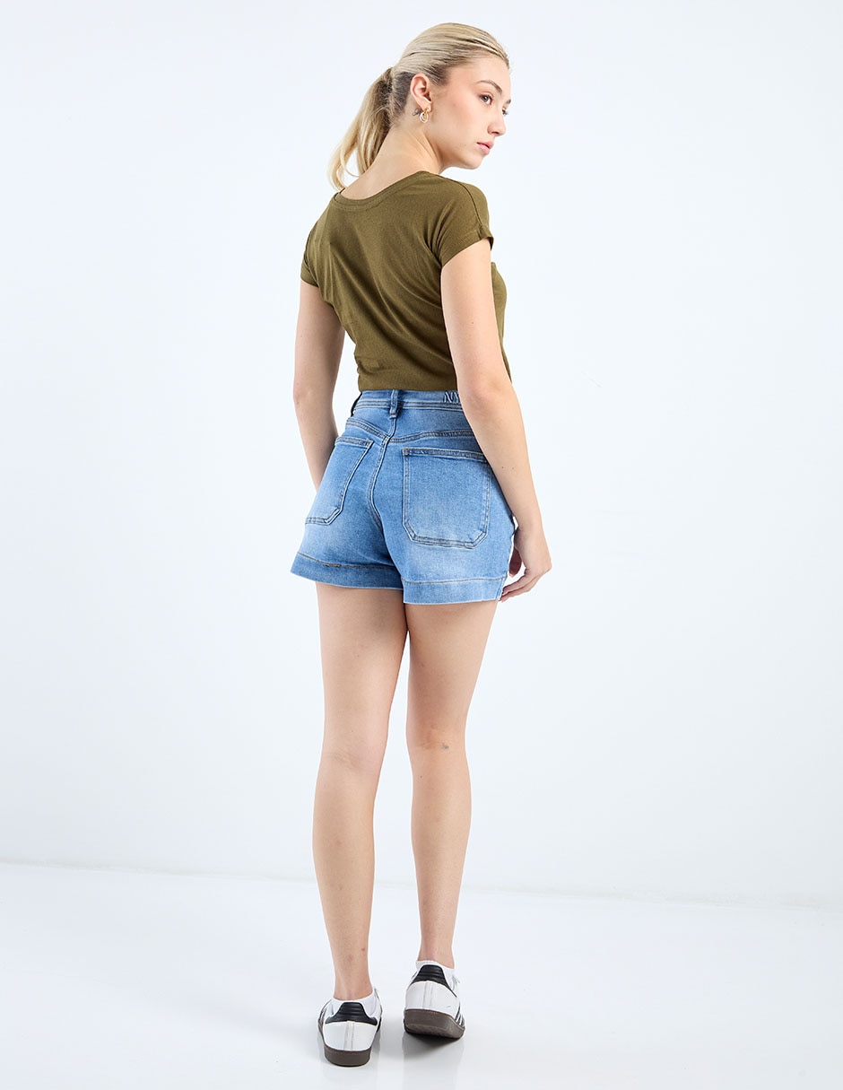 Short Nyd de mezclilla para mujer