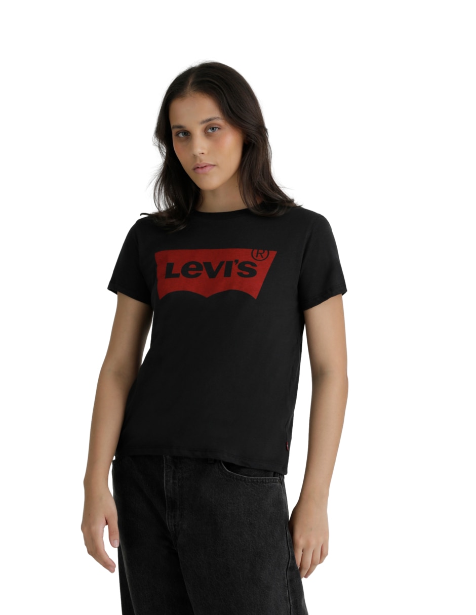 Playera manga corta Levi's cuello redondo para mujer