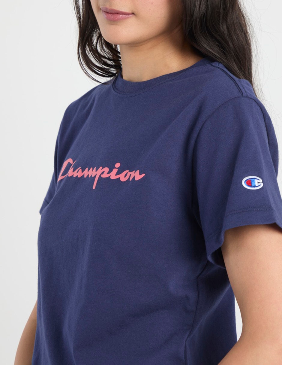 Playera manga corta cuello redondo para mujer 3