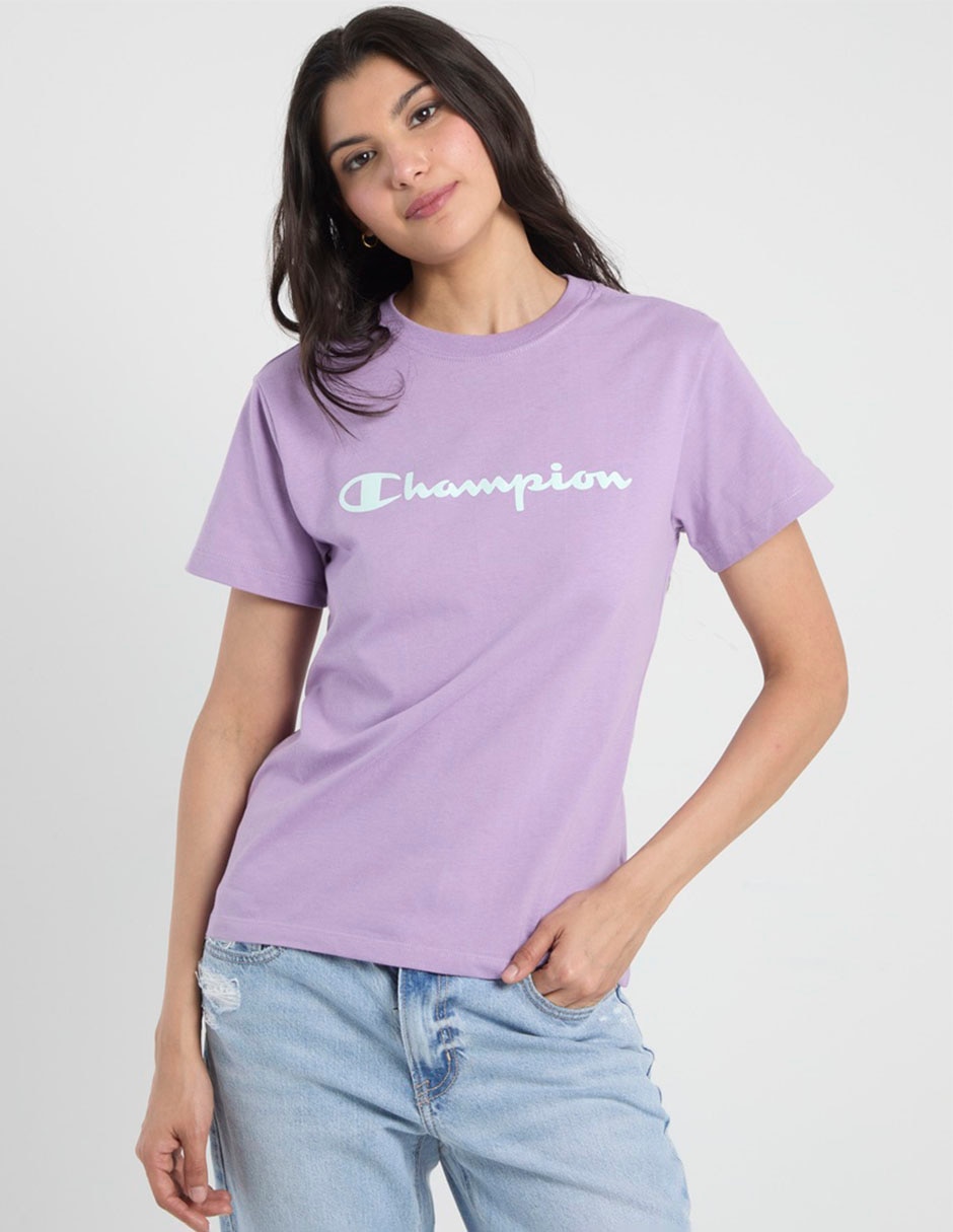 Playera manga corta cuello redondo para mujer 5