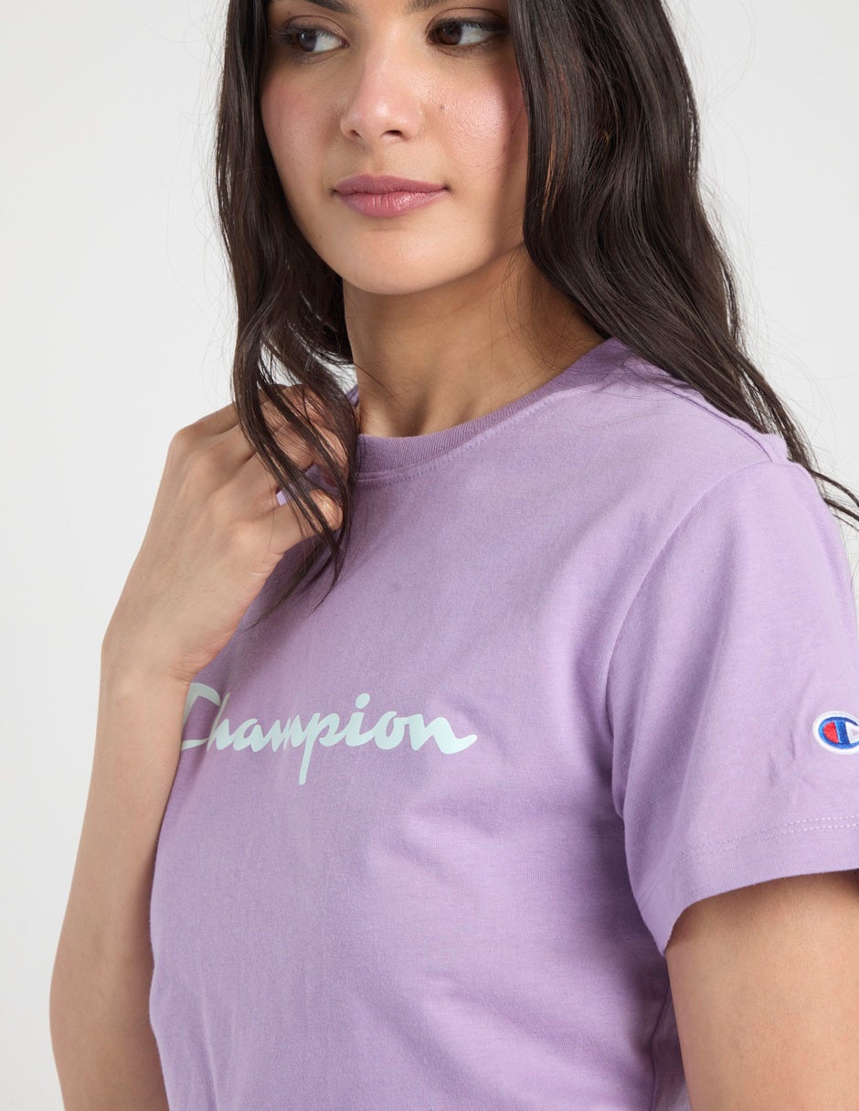 Playera manga corta cuello redondo para mujer 3