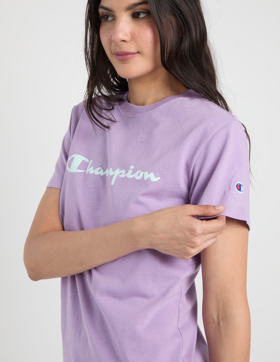 Playera manga corta cuello redondo para mujer 2