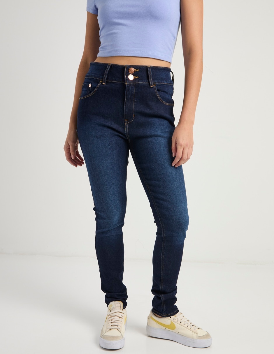 Jeans super skinny cintura para mujer Jeans super skinny cintura para mujer