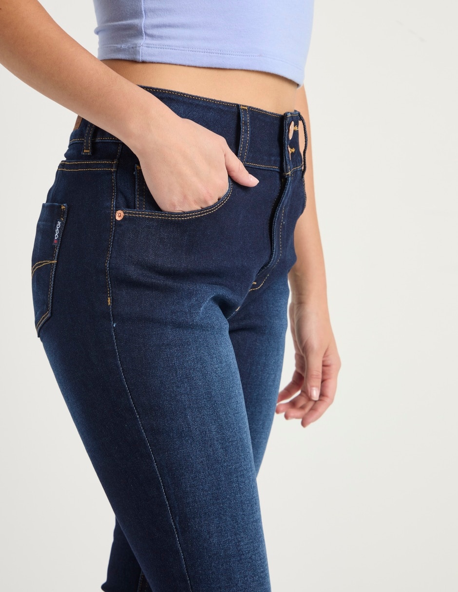 Jeans super skinny cintura Oggi para mujer
