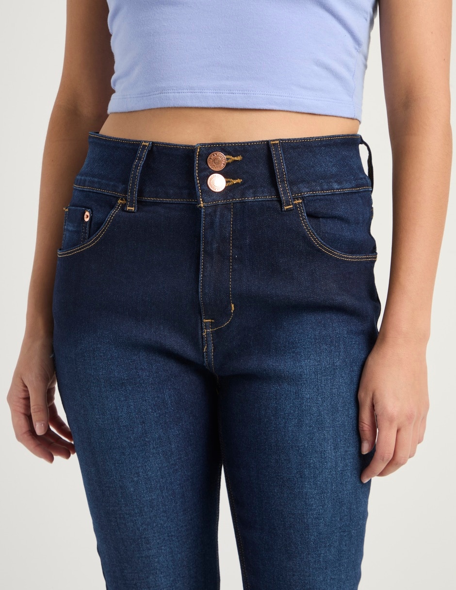 Jeans super skinny cintura Oggi para mujer