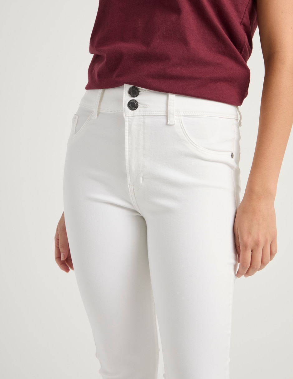 Jeans super skinny cintura Oggi para mujer