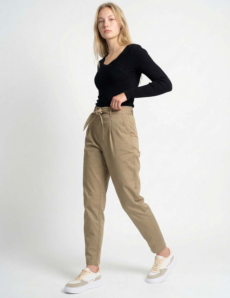 Jeans chino slim Oggi para mujer