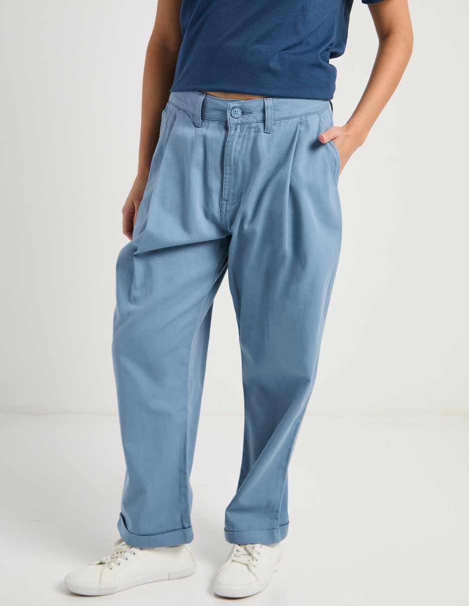 Jeans baggy cintura Oggi para mujer