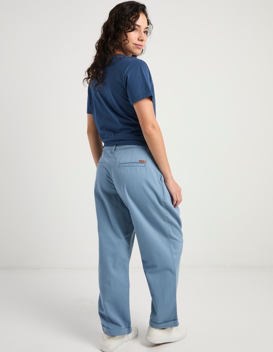 Jeans baggy cintura Oggi para mujer