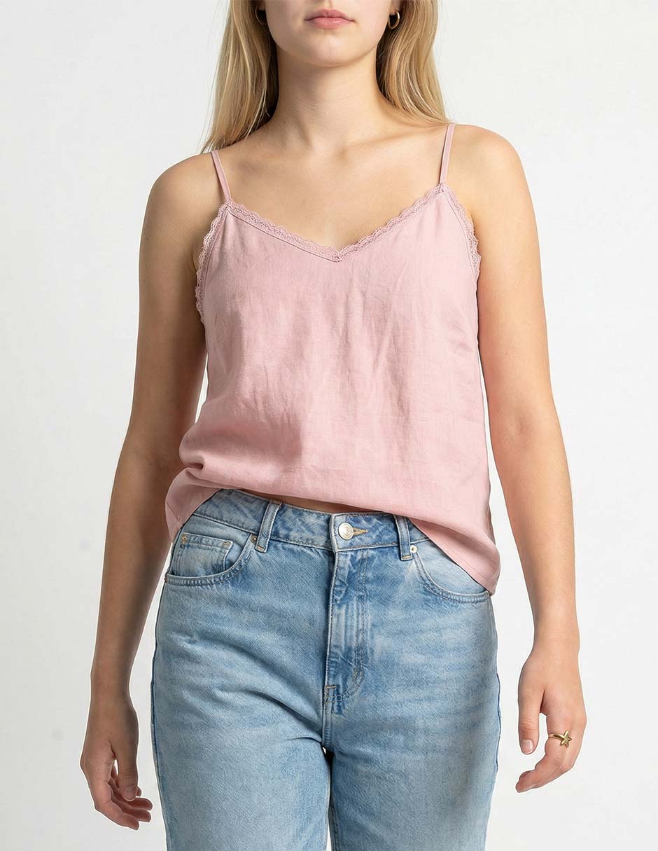 Jeans straight cintura Oggi para mujer