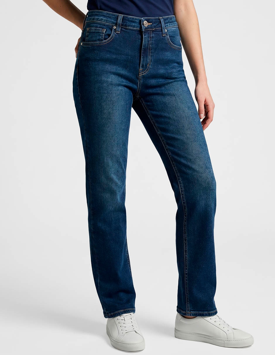 Jeans skinny corte cintura alta para mujer 1