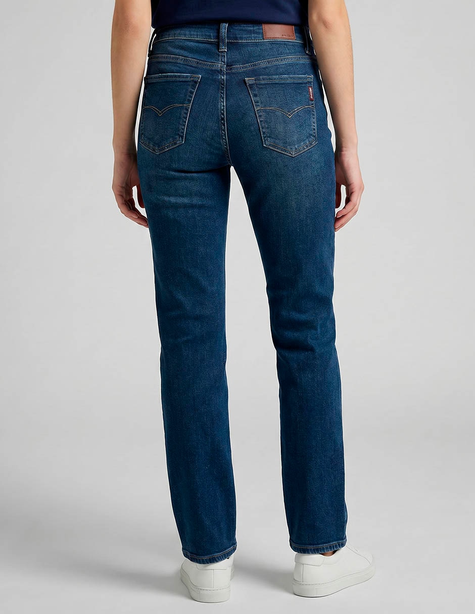 Jeans skinny corte cintura alta para mujer 2