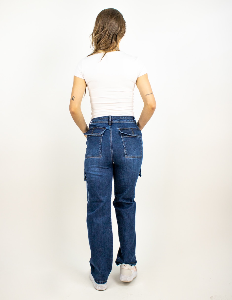 Jeans straight para mujer 2