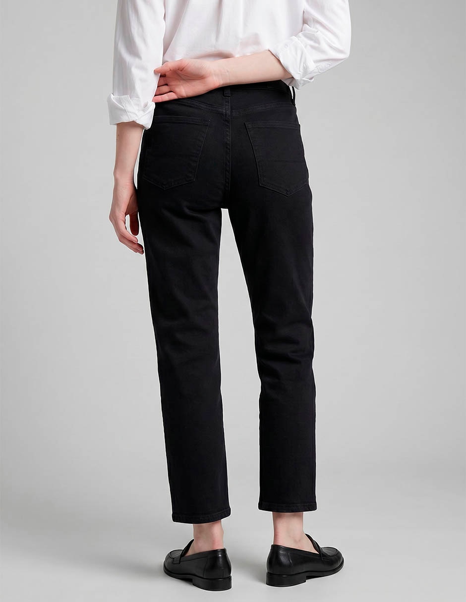 Jeans slim a la cintura para mujer 2