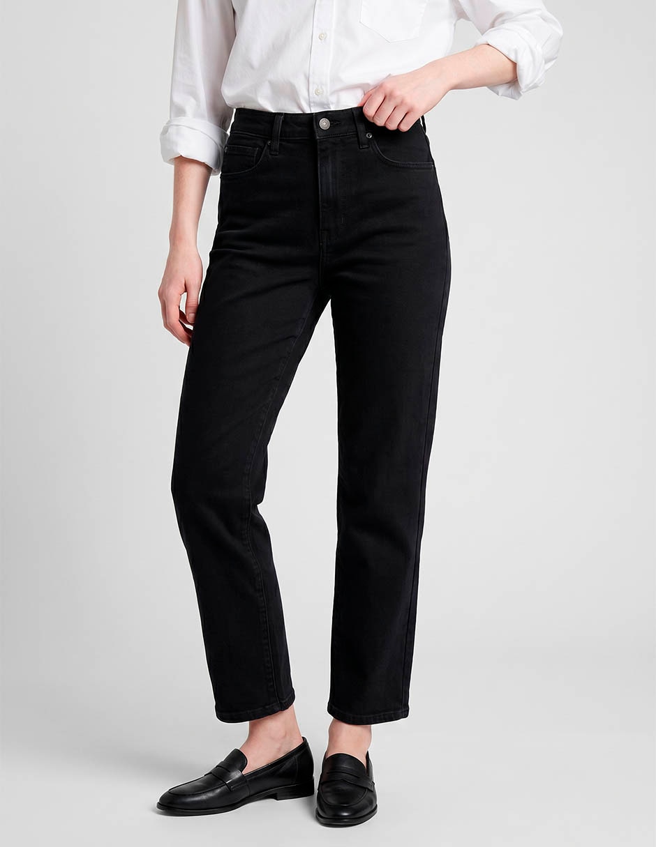 Jeans slim a la cintura para mujer 3