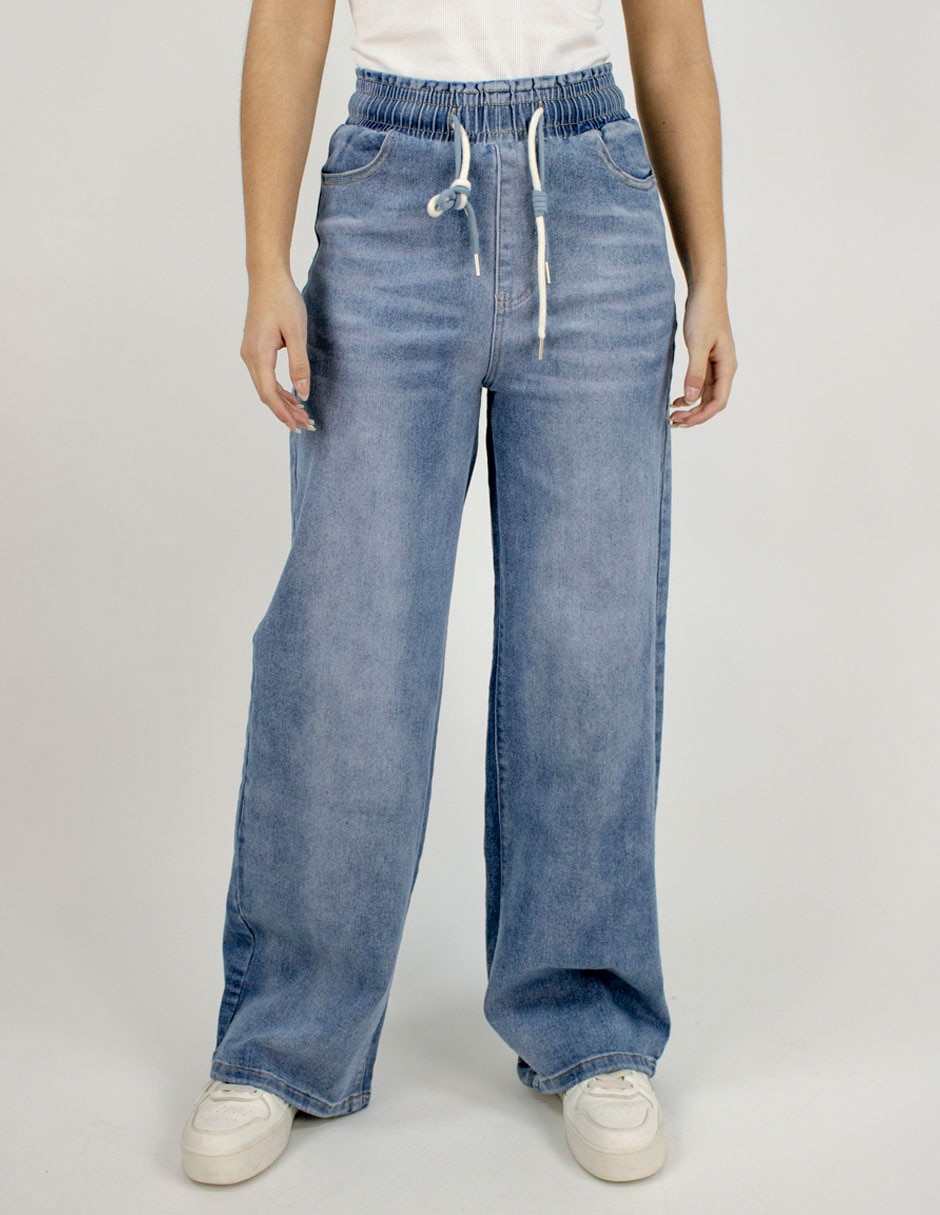Jeans relajado Furor corte a la cintura para mujer