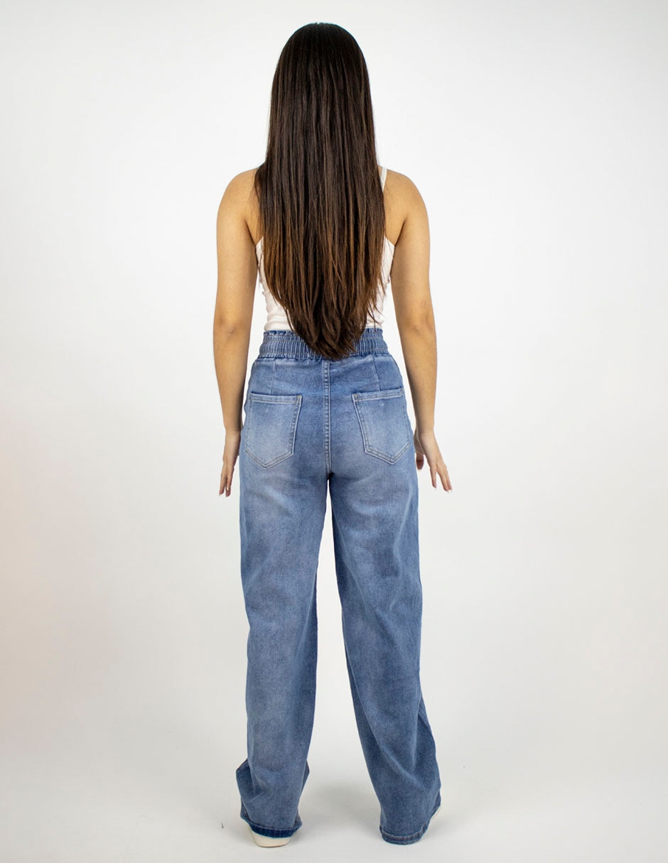 Jeans relajado Furor corte a la cintura para mujer