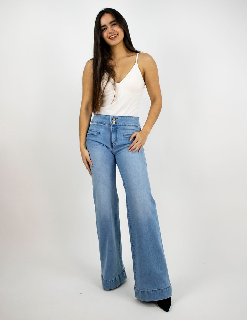 Jeans flare Furor a la cintura para mujer