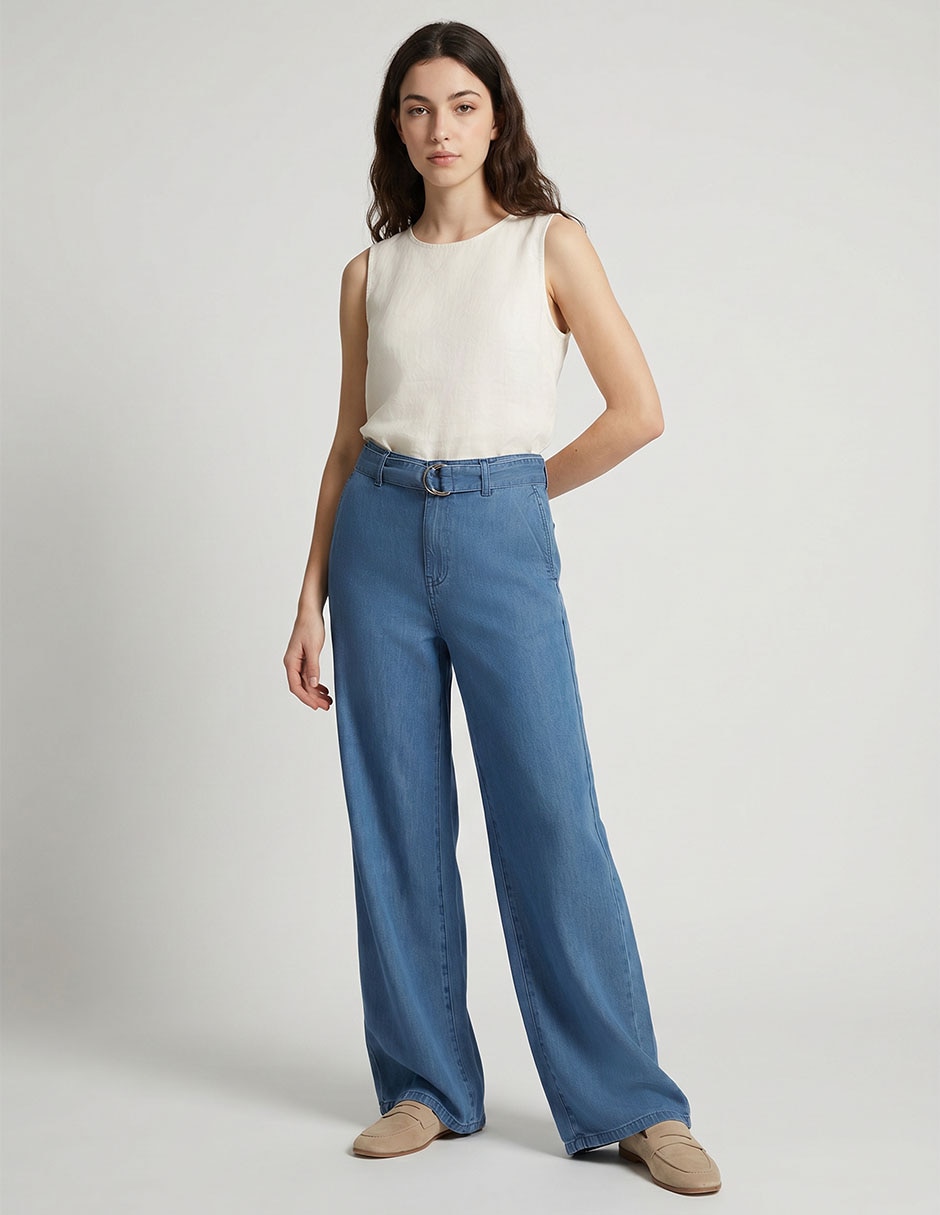 Jeans relaxed amplio Nyd para mujer