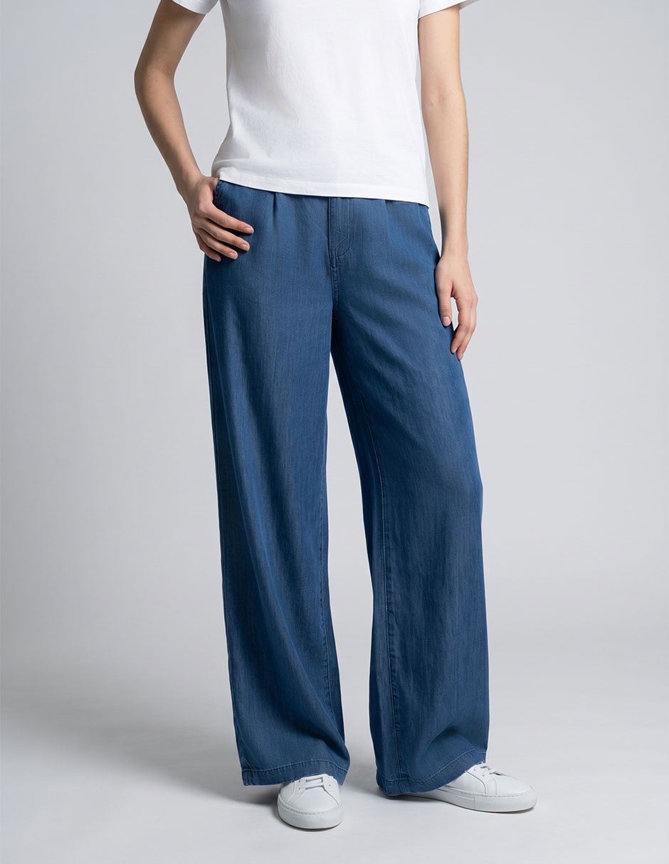 Jeans relaxed wide leg NYD para mujer