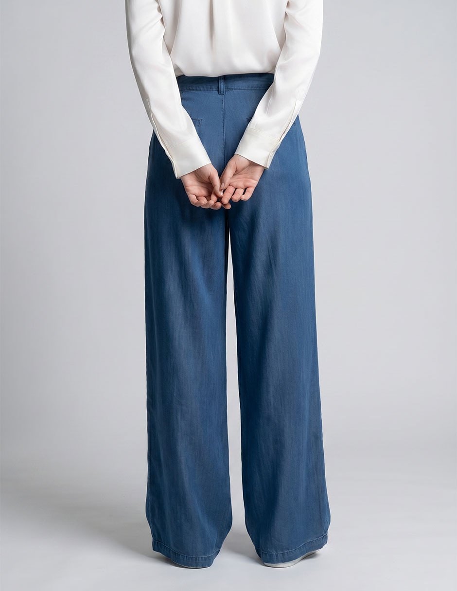 Jeans relaxed wide leg NYD para mujer
