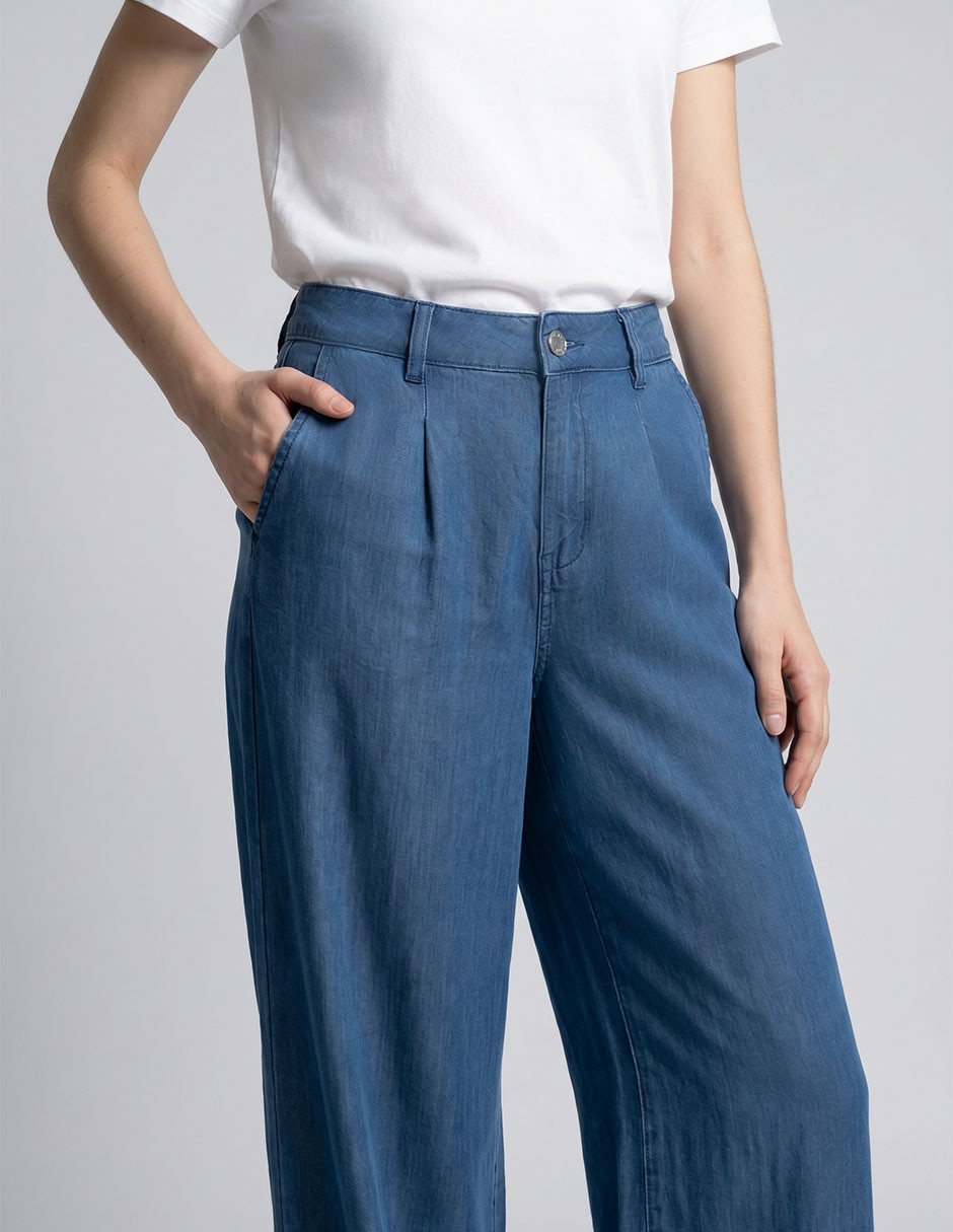 Jeans relaxed wide leg NYD para mujer