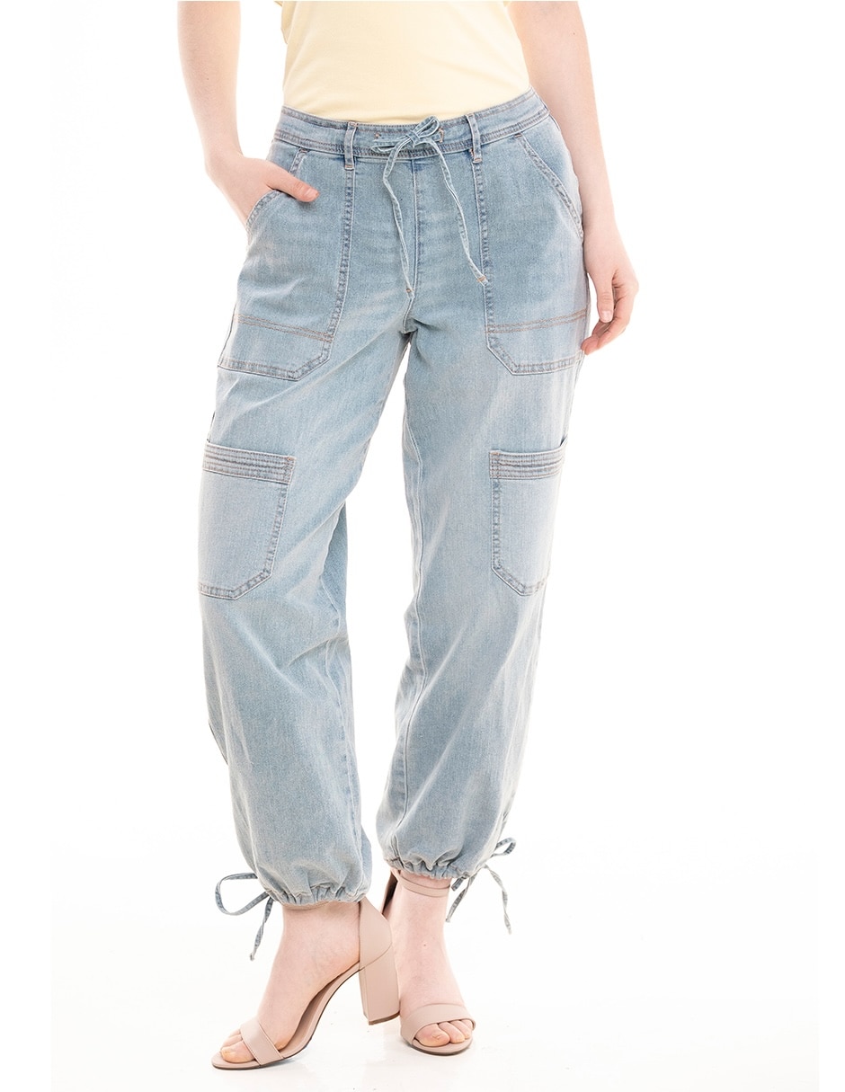 Jeans jogger baggy a la cintura Madden Girl para mujer