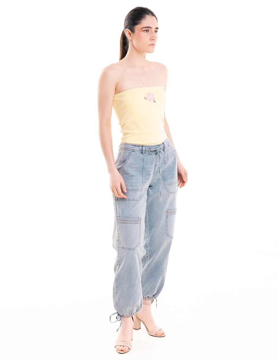 Jeans jogger baggy a la cintura Madden Girl para mujer
