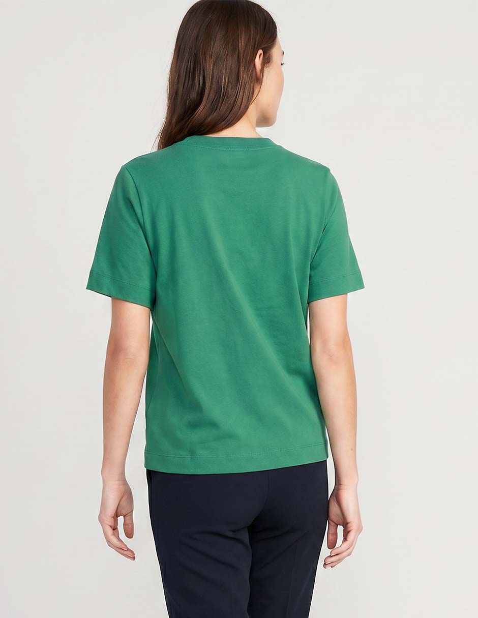 Playera manga corta cuello redondo mujer 4