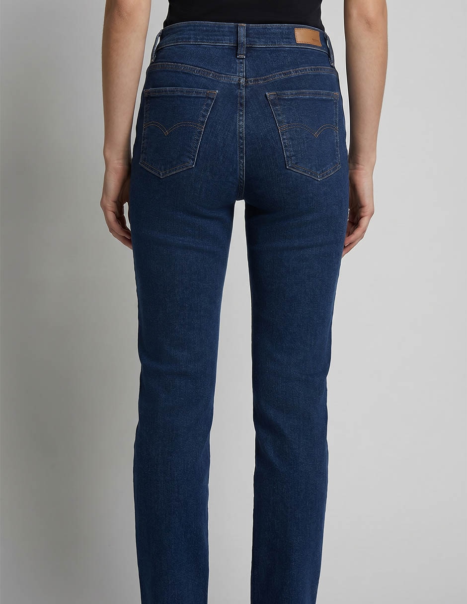 Jeans skinny corte cintura para mujer 2