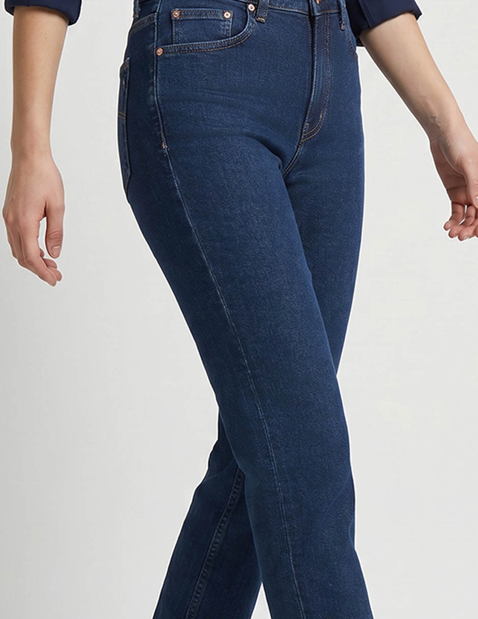 Jeans skinny corte cintura para mujer 3