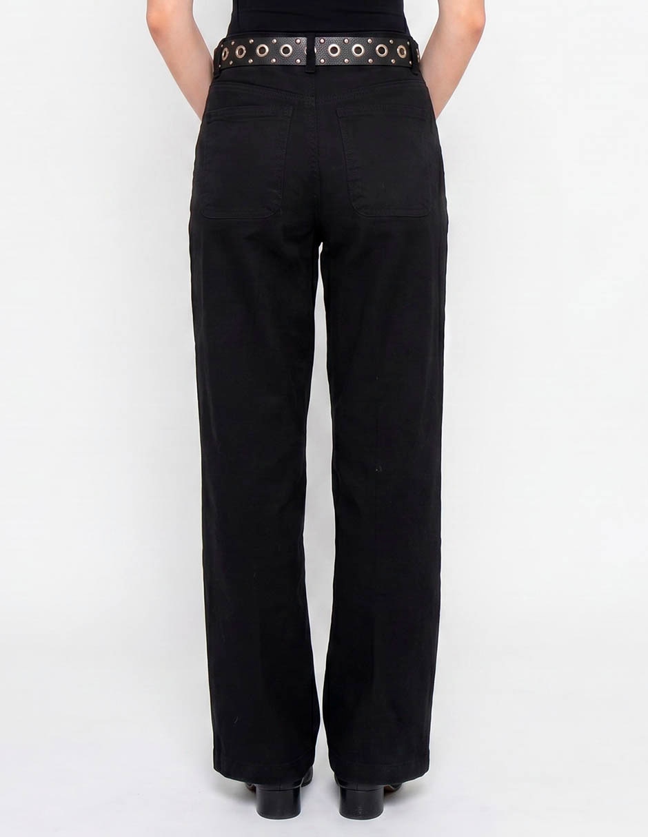 Jeans baggy corte cintura para mujer 2