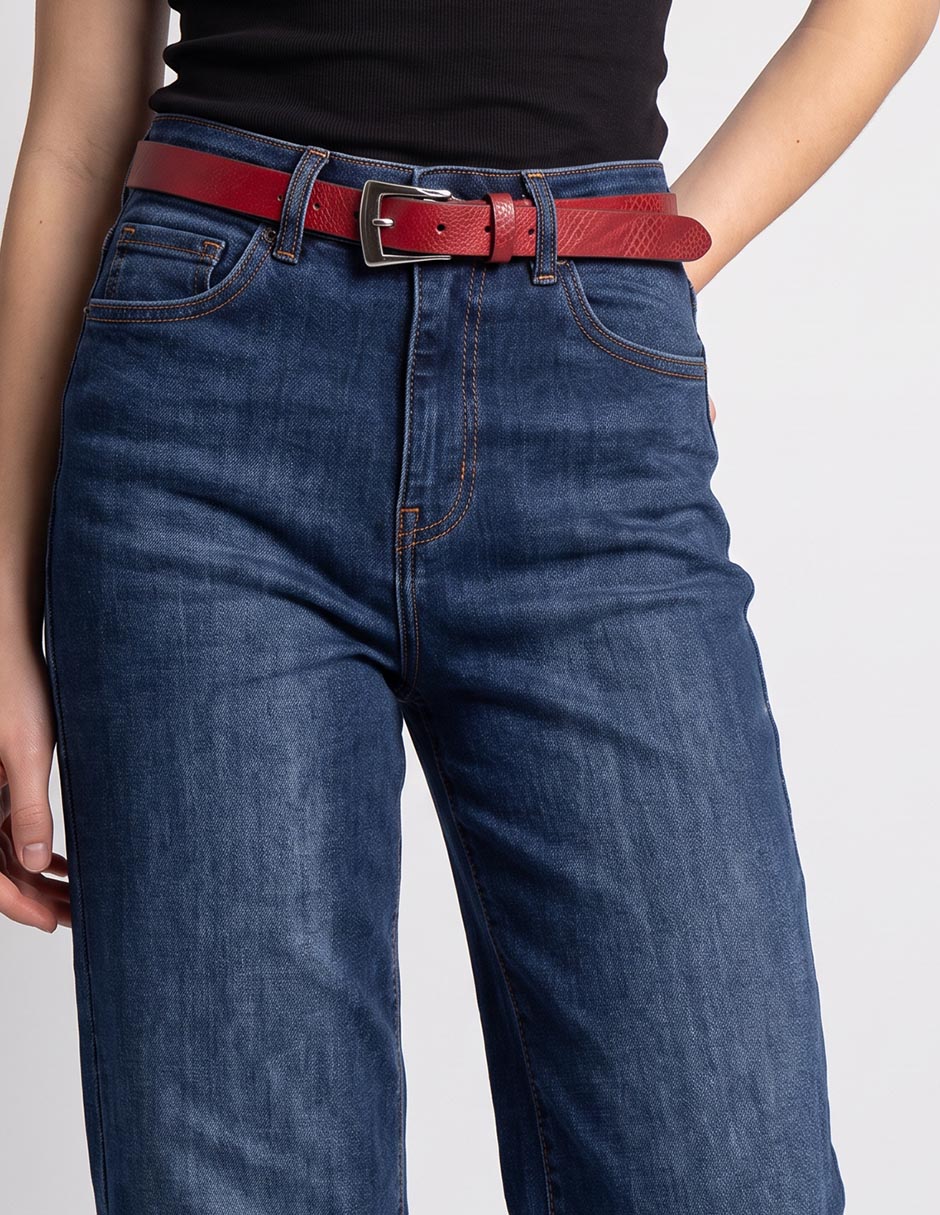 Jeans relaxed wide leg para mujer 3