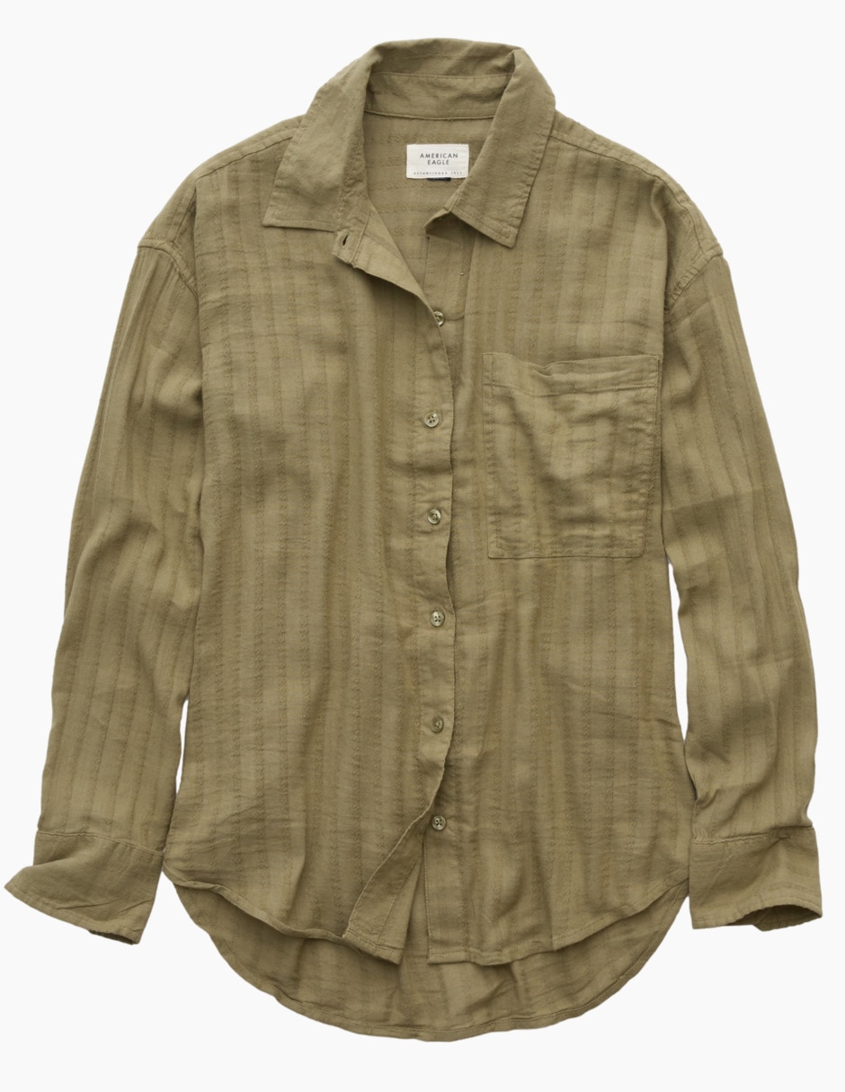 Sobrecamisa algodòn manga larga para mujer 3