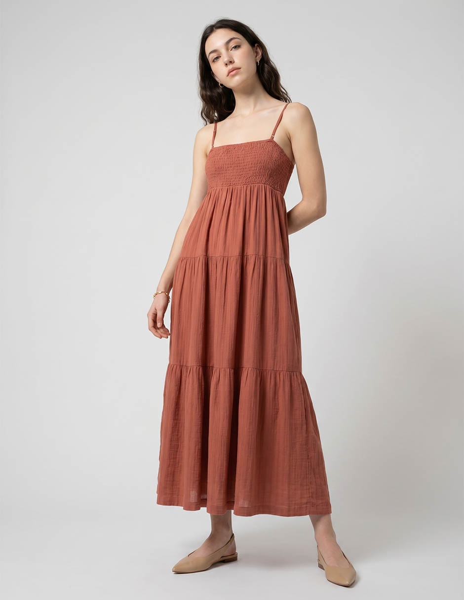 Vestido midi casual para mujer Vestido midi casual para mujer