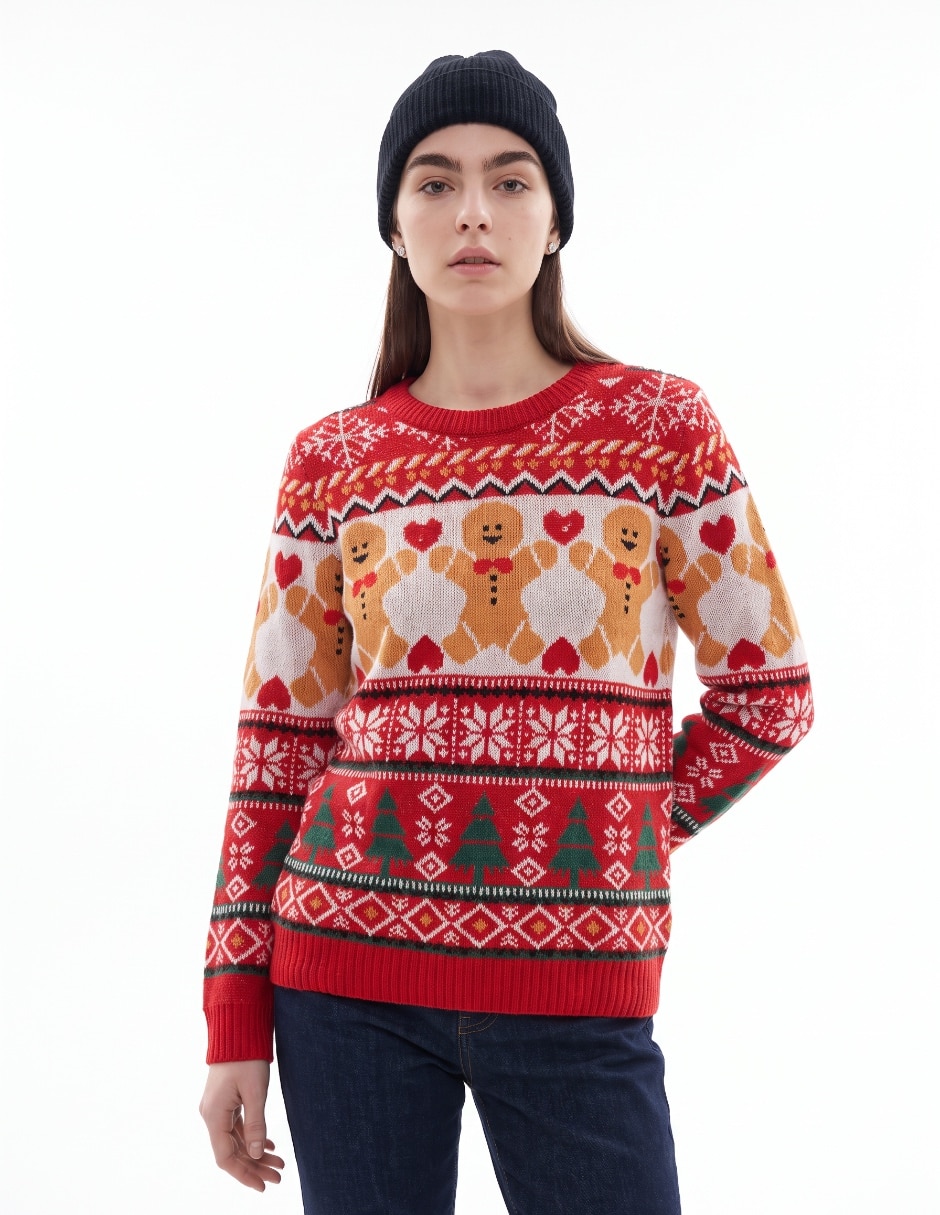 Sueter cuello redondo para mujer 3