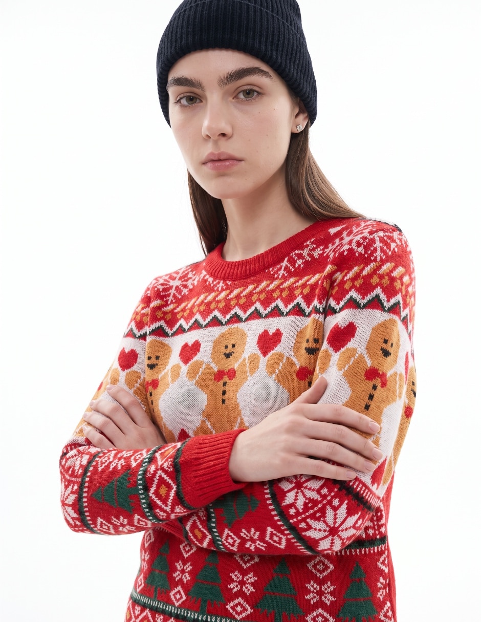 Sueter cuello redondo para mujer 4